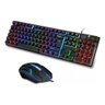 Kit Teclado e Mouse Gamer Rgb Led Usb com Fio Cmk-188 Jogos - 1