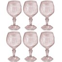 Ver imagem 1 de Conjunto 6 Taça para Água Suco 350ml Plástico Uz Tango Transparente Rosa