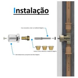 Kit Reparo Salva Registro Pressão Chuveiro 7X1 Universal C40 - 3