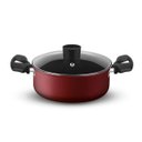 Ver imagem 3 de Conjunto de Panelas Rochedo Limpa Fácil 5 peças Vermelho