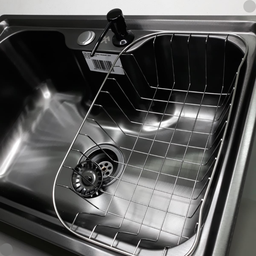 Cuba Cozinha Gourmet Única Aço Inox Preto com Acessórios - 8