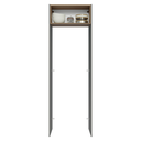 Ver imagem 4 de Porta-Geladeira 73 cm 1 Porta Basculante Cinza/Rustic/Cinza Agata Madesa