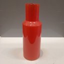 Ver imagem 4 de Vaso Decorativo Enfeite Casa Garrafa Home&Co Vidro 26x9x9cm Laranja