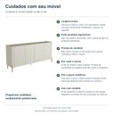 Ver mais imagens de Buffet Bend 180 cm Porta Lisa Incolar Luna com Pé Dourado