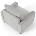 Ver imagem 7 de Poltrona Decorativa para e Recepção Malta L02 Linho Cinza - Lyam Decor
