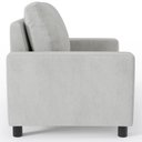 Ver imagem 6 de Poltrona Decorativa para e Recepção Malta L02 Linho Cinza - Lyam Decor