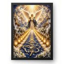 Ver imagem 1 de Quadro Caminho de Luz Dos 40 Dias com São Miguel 21x30cm Moldura Preta