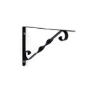 Ver imagem 1 de Kit 6X Suporte Decorado Mão Francesa para Prateleira 25 cm Preto