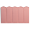 Cabeceira Solteiro Modulada Nuvem Cama Box Veludo Rosé - 3