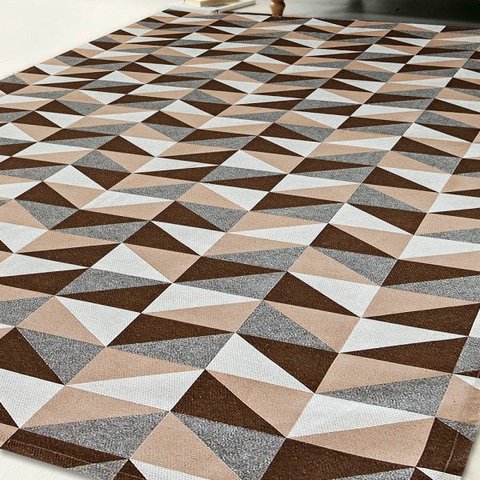 Tapete Dallas 1,35 M x 1,00 M Antiderrapante: Caramelo