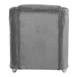 Kit 2 Poltronas Decorativas Lucy Suede Cinza Claro MV Estofados - 6