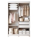 Ver imagem 5 de Guarda-Roupa Casal 4 Portas 2 Gavetas em MDF Jandaia Branco