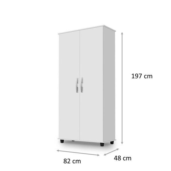 Armário Organizador Multiuso Lisboa São Miguel - Branco - 4