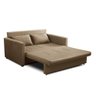 Sofá Cama Retrátil 2 Lugares 162cm Cancún Tecido Veludo Isofa - 1