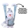 Jogo Papai Noel e Boneco de Neve Pendurado Pelúcia Natal 48cm - Art Christmas - 6