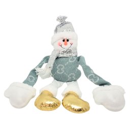 Jogo Papai Noel e Boneco de Neve Pendurado Pelúcia Natal 48cm - Art Christmas - 8