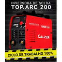 Ver imagem 5 de INVERSORA DE SOLDA GALZER TOP ARC 200 AMPERES 220V BRAX 1007