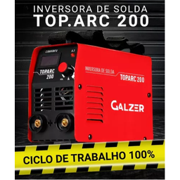 INVERSORA DE SOLDA GALZER TOP ARC 200 AMPERES 220V BRAX 1007 - 5