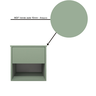 Mesa de Cabeceira Suspensa com 1 Gaveta e 1 Nicho 100% Mdf Plancasa:verde Jade - 7