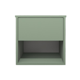 Mesa de Cabeceira Suspensa com 1 Gaveta e 1 Nicho 100% Mdf Plancasa:verde Jade - 4
