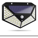 Ver imagem 1 de Luminária Solar Parede 100 Led Sensor Presença Com 3 Funções