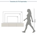 Ver imagem 5 de Rack com Painel Ripado para TV até 60 Polegadas 160CMX180CM Aruá CabeCasa MadeiraOriginals Off White