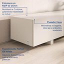 Ver imagem 6 de Rack com Painel Ripado para TV até 60 Polegadas 160CMX180CM Aruá CabeCasa MadeiraOriginals Off White