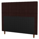 Ver imagem 1 de Cabeceira Cama Box Casal King Size 195Cm Linho Marrom