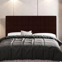 Ver imagem 6 de Cabeceira Cama Box Casal King Size 195Cm Linho Marrom