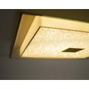 Ver imagem 2 de Plafon Dourado Escovado Vidro com Mini Cristais 34cm Led 16W 3000K Bivolt