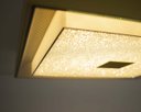 Ver imagem 2 de Plafon Dourado Escovado Vidro com Mini Cristais 34cm Led 16W 3000K Bivolt