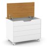 Baú Organizador Toy - Matic Matic Industria de Moveis Ltda Branco Soft / Freijó - 2