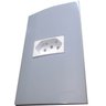 Conjunto 4x2 Linha Sleek Gris MarGirius 1 Luz de Emergência Standard 3 LEDs+tomada 20 A - 1