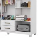 Ver imagem 2 de Guarda Roupa A22 6 Portas 2 Gavetas Carioca Móveis Branco