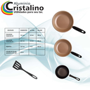 Ver imagem 2 de Kit Jogo Frigideiras Antiaderentes 4 Pçs com Espátula
