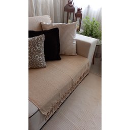 Manta para Sofá / Cama 1,50x2,20M Tear Artesanal Caramelo - 3