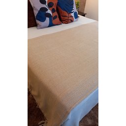Manta para Sofá / Cama 1,50x2,20M Tear Artesanal Caramelo - 5