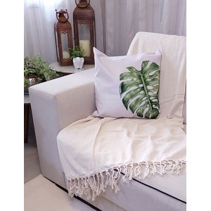 Manta para Sofá / Cama 1,50x2,20M Tear Artesanal Cru