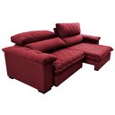 Ver mais imagens de Sofá Retrátil e Reclinável 2,95m Molas Ensacadas Cama inBox Big Home com Bordado 3D Velusoft