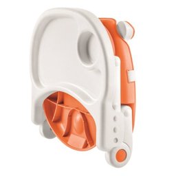 Cadeira de Alimentação Pocket Branco e Laranja - Bebeliê - 3