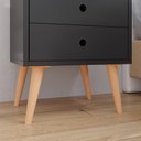 Ver imagem 3 de Kit 2 Mesinhas Organizadora Painel Sala Tv 32 Polegadas Cabeceira Suspensa Cama Box Casal 140cm - Rp