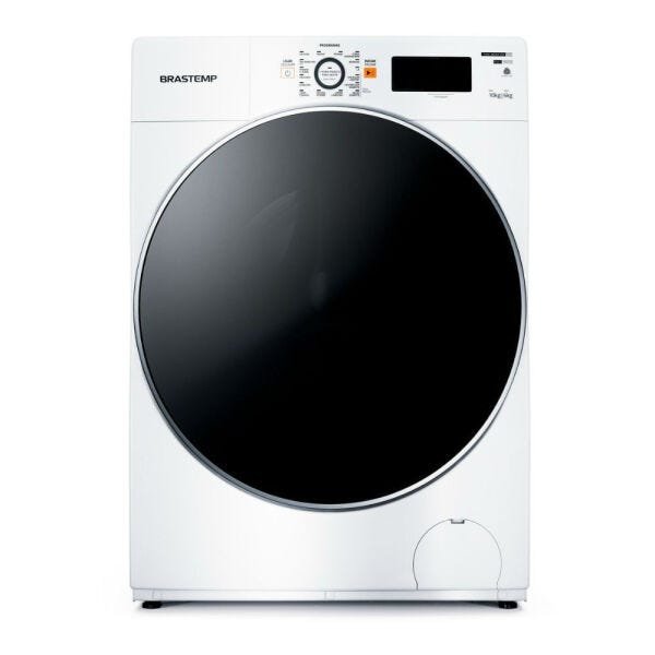 Lava e Seca Brastemp 10,1kg/6kg branca Água Quente com Ciclo Tira Manchas Pro e Ciclo 1h Pronto