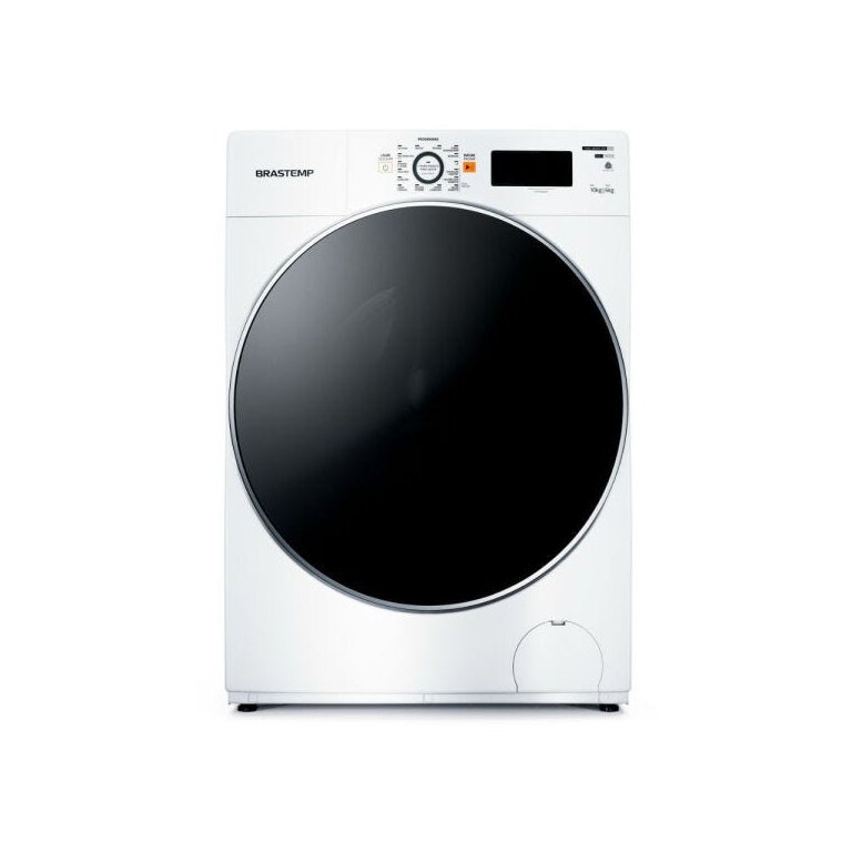 Lava e Seca Brastemp 10,1kg/6kg branca Água Quente com Ciclo Tira Manchas Pro e Ciclo 1h Pronto