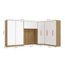 Ver imagem 3 de Quarto Modular Kappesberg Adapt Nogueira/branco 5 Peças 418cm X 263cm