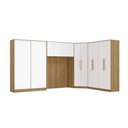 Ver imagem 1 de Quarto Modular Kappesberg Adapt Nogueira/branco 5 Peças 418cm X 263cm