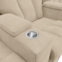 Ver mais imagens de Poltrona Reclinável 3 lugares para Sala de Cinema Pequim Suede Bege - Gran Belo