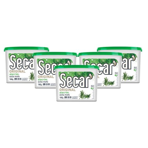 Kit 5 Anti Mofo Secar Original Alecrim 180g