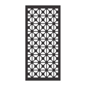 Painel Vazado Divisória Mdf Madrid Preto Decore Painéis e Divisórias 0,60x2,20m