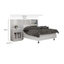 Ver imagem 3 de Cabeceira Casal/Queen Extensível com Espelho 1 Mesa de Apoio Valore Novo Horizonte
