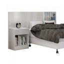 Ver imagem 2 de Cabeceira Casal/Queen Extensível com Espelho 1 Mesa de Apoio Valore Novo Horizonte